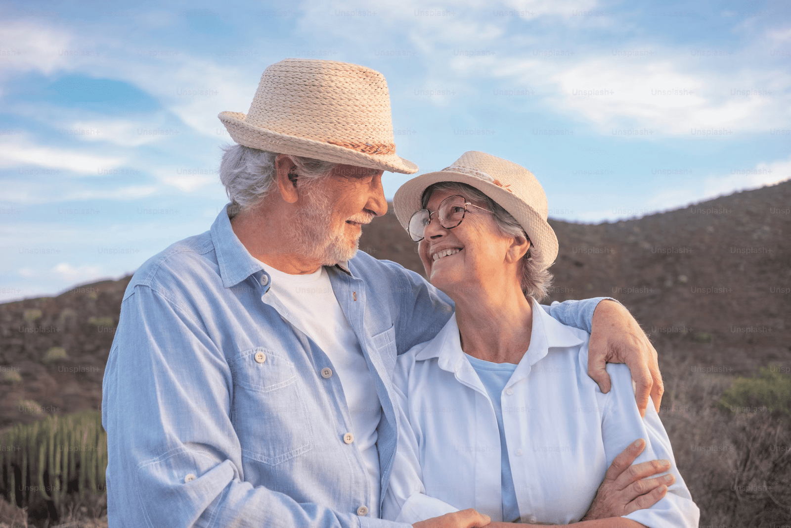Happy couple living a healthy life